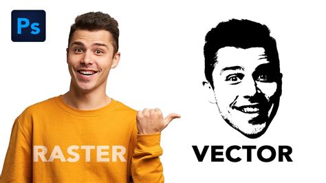 How To Convert RASTER Image Into VECTOR In Photoshop YouTube