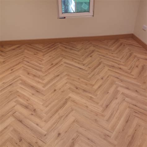 Ranch Oak Herringbone Lignum Core Mm Vinyl Floor Just Tiles Uk