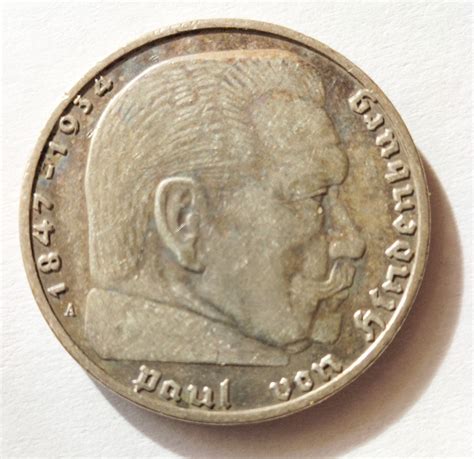 Trzecia Rzesza 2 reichsmarki 1939 r srebro Częstochowa Licytacja