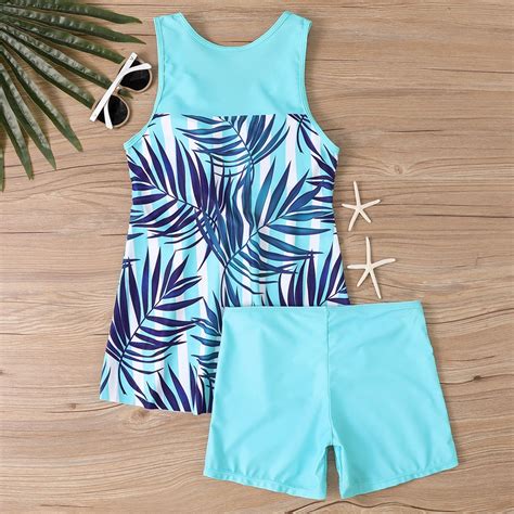 Sksloeg Tankini Bathing Suits For Women Plus Plus Size Bathing Suits Retro Print Two Piece