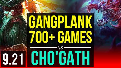 GANGPLANK Vs CHO GATH TOP DEFEAT Rank 6 Gangplank 1 5M Mastery