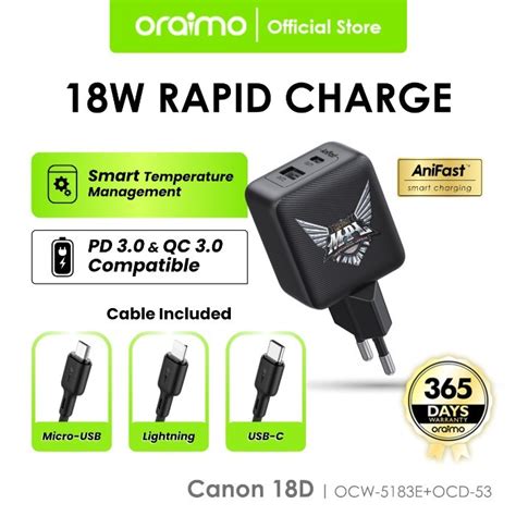 Jual Oraimo Charger X Mpl Mobile Legends Cannon D Ocw M C