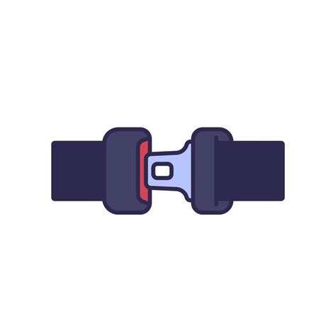 Seat Belt Icon Car Safety Vector 14663346 Vector Art At Vecteezy