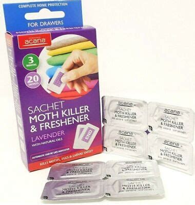 Acana Sachet Moth Killer Repellent Freshener Fabric Lavender For