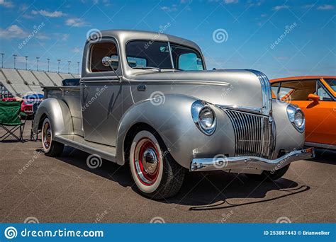 Ford Half Ton Pickup Truck With Camper Editorial Photo