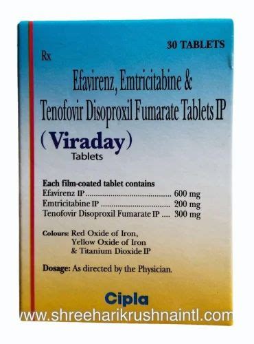 Efavirenz Emtricitabine And Tenofovir Disoproxil Fumarate Tablets At Rs