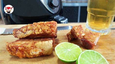 Como fazer torresmo na airfryer panceta à pururuca YouTube Air Fryer