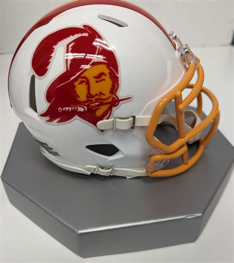 Autographed Throwback Buccaneers Mini Helmet | Derrick Brooks Charities