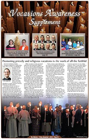 Vocations Awareness Supplement Highlights Priesthood Diaconate And