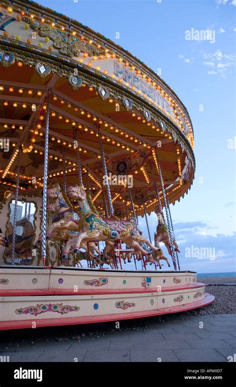 Fairground attractions at Brighton East Sussex UK Stock Photo - Alamy