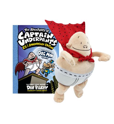 Captain Underpants Plush Doll & Book – MerryMakers, Inc.