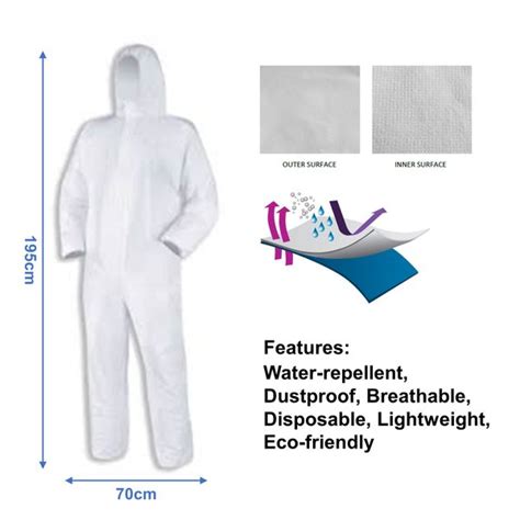 Disposable Microporous Coveralls 5 Pcs Singapore Eezee