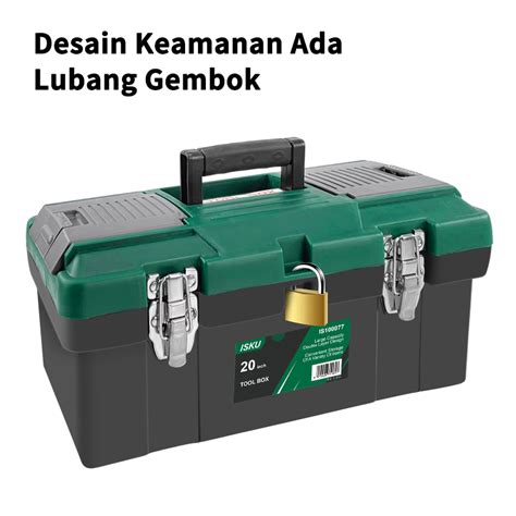 Jual Isku Tool Box Inch Kotak Perkakas Upgraded Baja Pengunci