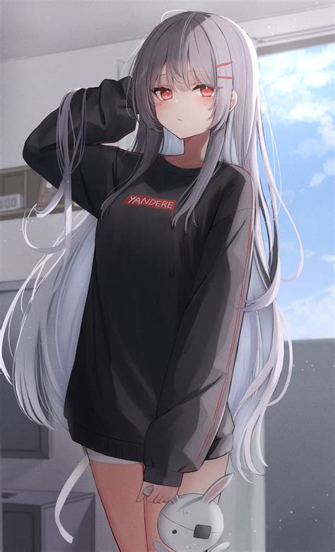 Silver Haired Yandere [artists Original] R Silverhair