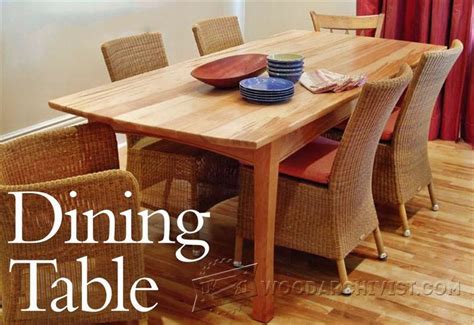 Dining Table Plans • Woodarchivist