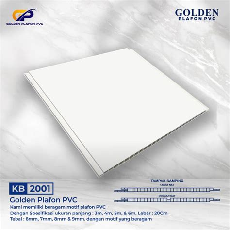 Jual Plafon Pvc Golden Plafon KB2001 1 METER Kota Tangerang Selatan