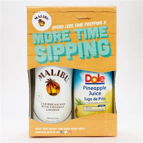 Malibu Rum And Pineapple Juice Packs Are Here So You Always Have