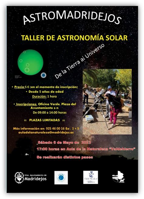 ASTROMADRIDEJOS taller de astronomía solar Ayuntamiento de Madridejos