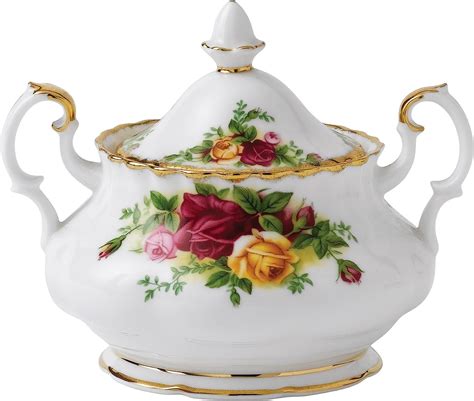 Amazon De Royal Albert Old Country Roses Zuckerdose Mit Deckel