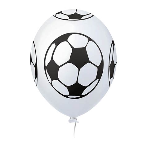 Balão Bexiga Happy Day Bola de Futebol Branco C 25 Uni Número 11