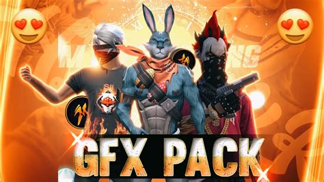 FREE FIRE GFX PACK FREE FIRE UNIQUE GFX PACK FF THUMBNAIL GFX