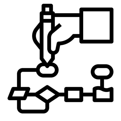 Icono De Diagrama De Flujo Ultimatearm Outline