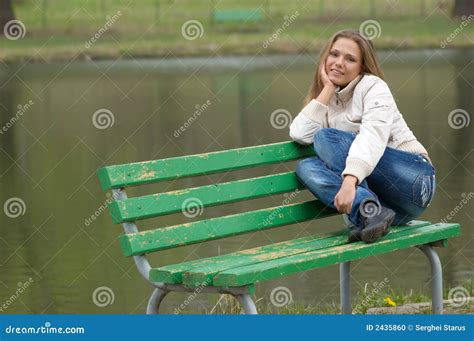 Girl in the park stock photo. Image of jacket, adolescence - 2435860