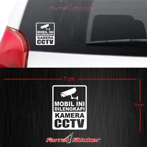 Jual Stiker Sticker Kamera CCTV MOBIL Shopee Indonesia