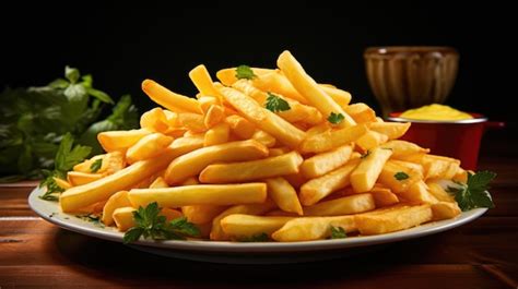 premium ai image pommes frites