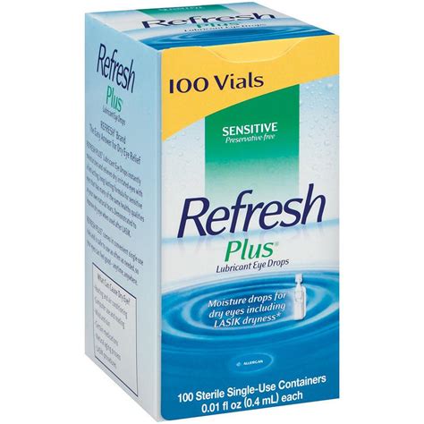 Refresh Plus Eye Drops Single-Use Vials - 100 ct. | eBay