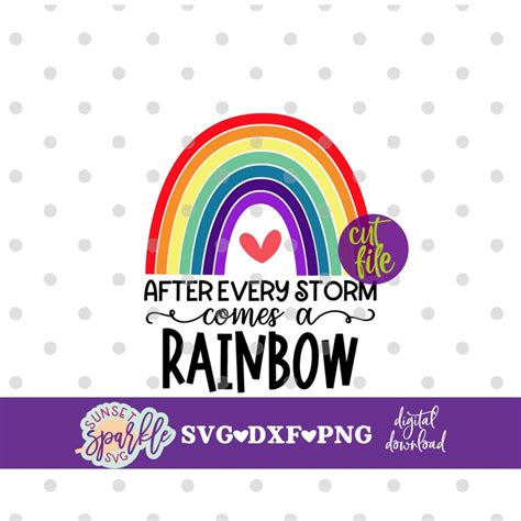 Baby Svg After Every Storm Comes A Rainbow Svg Newborn Svg Dxf Png