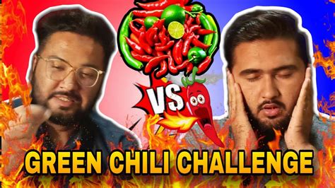 Green Chillies Eating Challenge 🌶️🥵 Hottest Chillies Mirchi Eating