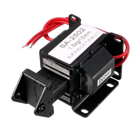 Unique Bargains Dc V Mm N Push Pull Type Frame Dc Solenoid