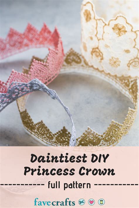 DIY Princess Crown of the Daintiest and Most Elegant Lace | FaveCrafts.com