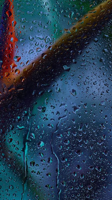 Rain Wallpaper Iphone Water Blue Rain Drizzle Drop Wallpaperuse