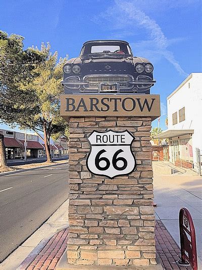 Historic U.S. Route 66 Travel Guide for Barstow, California, with ...