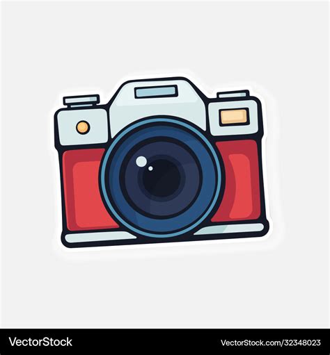 Cute Film Retro Photo Camera Royalty Free Vector Image