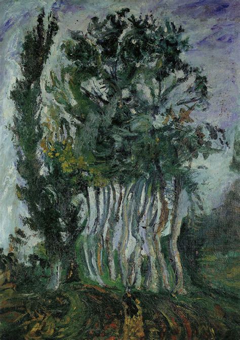 Arbres à Champigny Soutine Huile sur toile 97 x 72 cm Flickr