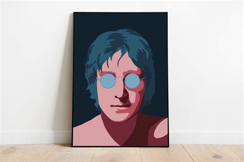 John Lennon Art John Lennon Poster Poster Home Decor Digital Print