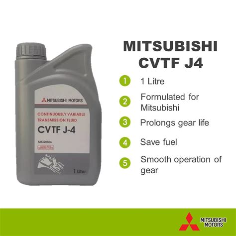 Mitsubishi CVT J4 Auto Transmission Oil 1 Liter Mitsubishi Motors