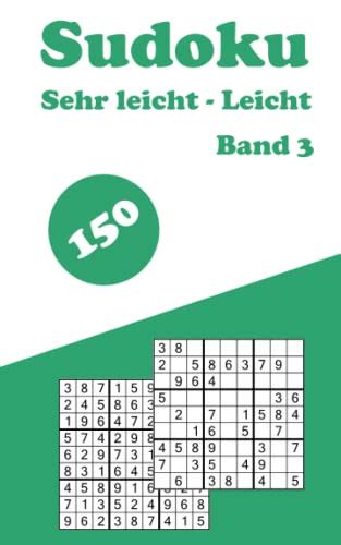 Sudoku Sudoku Sehr Leicht Leicht Band R Tselbuch F R Anf Nger