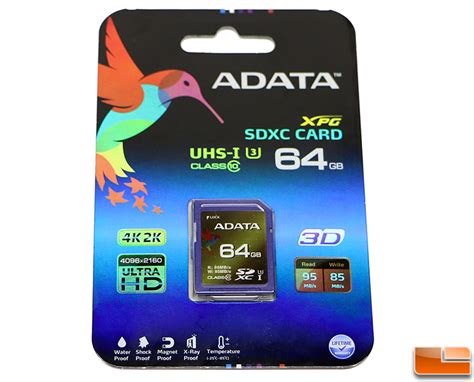 Adata Xpg 64gb Sdxc Uhs I Speed Class 3 U3 Memory Card Review Page 2