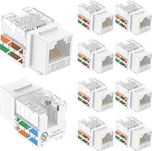 Vce Lot De Connecteurs Keystone Rj Cat Fins Degr S Certifi