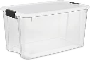 Sterilite 70 Qt Ultra Latch Box Stackable Storage Bin With Lid