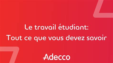 Webinar Le Travail Tudiant Tout Ce Que Vous Devez Savoir Youtube