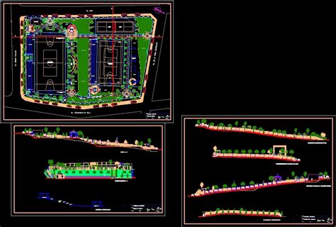 Sport Complex Dwg Section For Autocad • Designs Cad