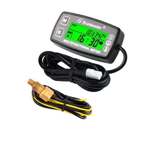 Buy Runleader Digital Tach Hour Meter Engine Water Oil Temperature