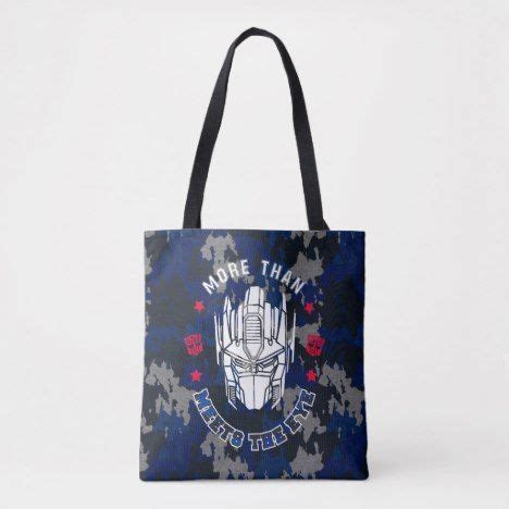 Transformers Optimus Prime Helmet Camo Tote Bag Optimusprime