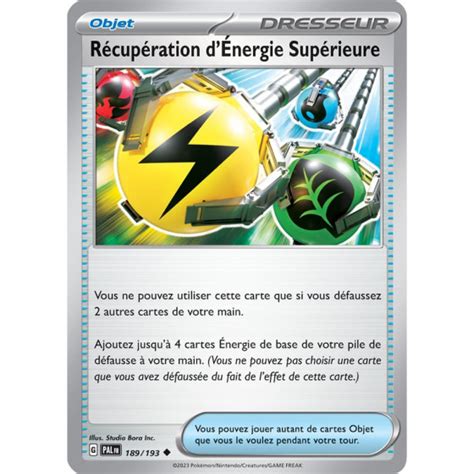 Récupération d Énergie Supérieure 189 193 Carte Pokémon Évolutions