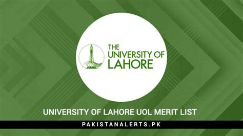 University Of Lahore UOL Merit List 2023